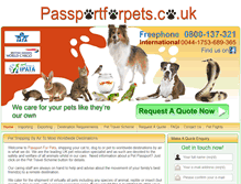 Tablet Screenshot of passportforpets.co.uk
